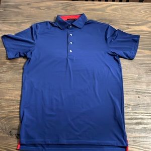 Greyson Blue Striped Polo